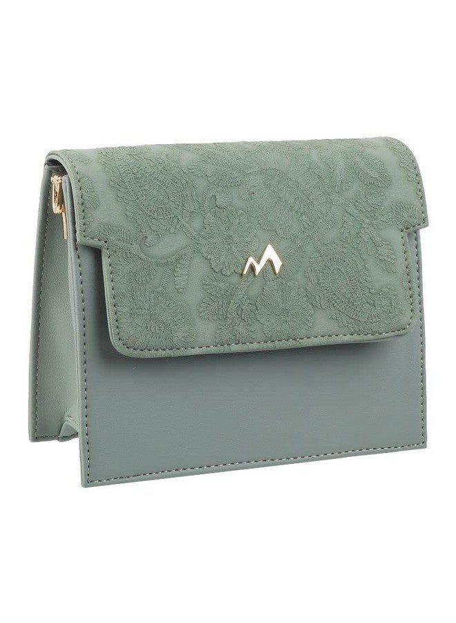 Metro Womens Suede Green Flap Over Sling (One Size) - Image 5