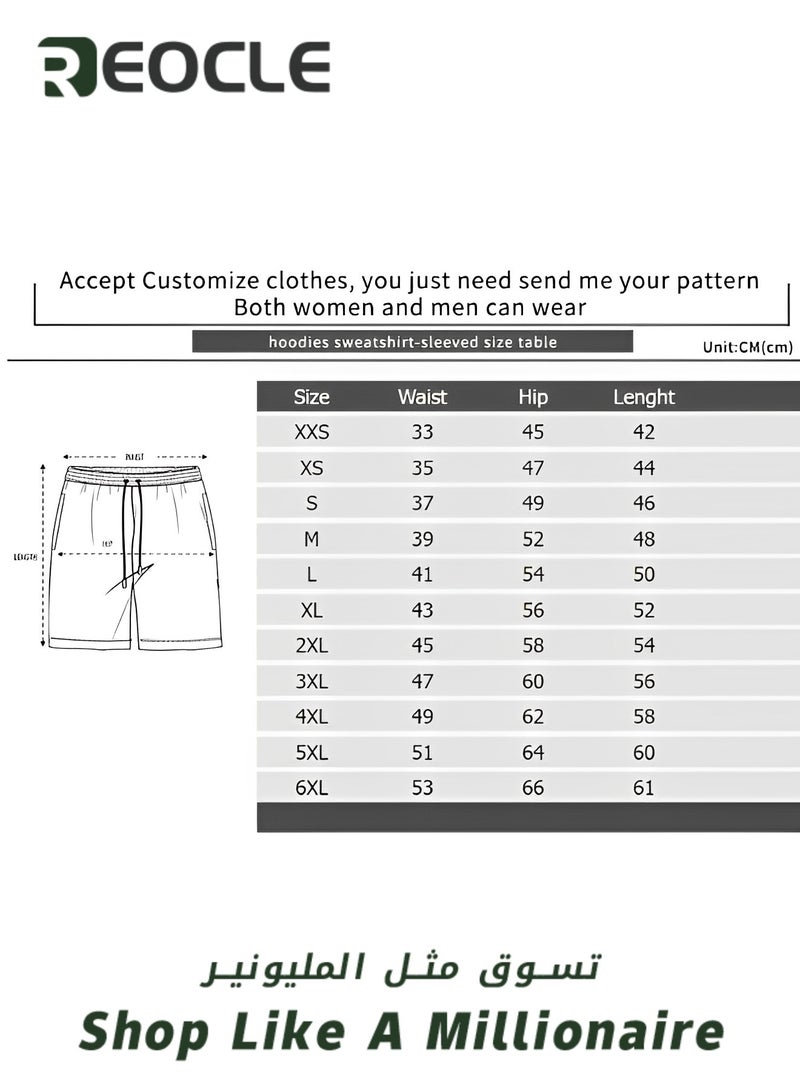 REOCLE Men's 2 Piece Outfits Shorts Tracksuit Real 3D Printed Casual Short Sleeve Crew Neck Suit Vacation Shirt and Shorts Sets - Image 4