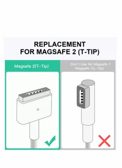 Excefore USB-C to Magnetic 2(T-Tip) Adapter, Type-C PD 100W Power Fast Charging Converter Connector Replacement for MacBook Pro Air (2013-2015) T-Head, Gray  - Image 3