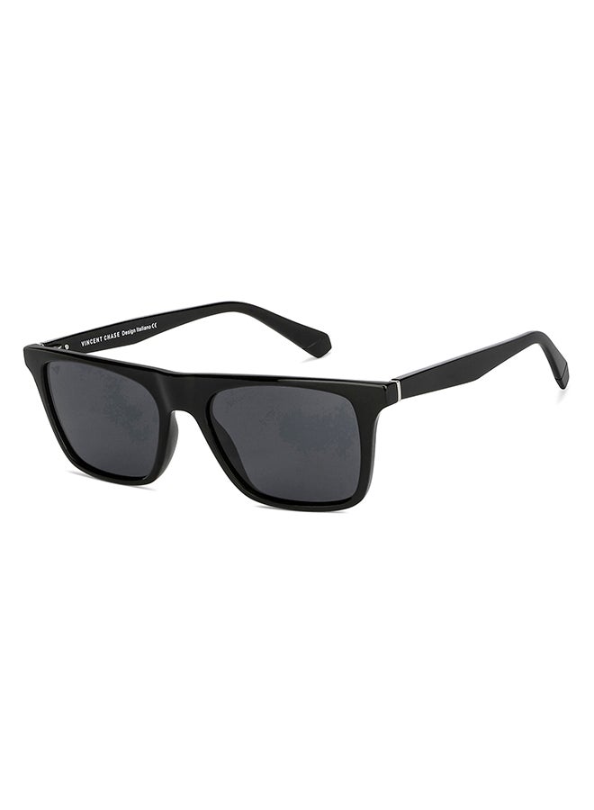 VINCENT CHASE Unisex Mirage Full Rim Wayfarer Polarized & UV Protected Sunglasses For Men & Women VC S13971 - 53mm - Black - Image 2