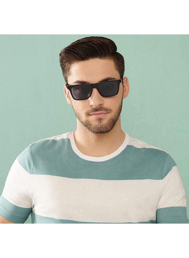 VINCENT CHASE Unisex Mirage Full Rim Wayfarer Polarized & UV Protected Sunglasses For Men & Women VC S13971 - 53mm - Black - Image 3