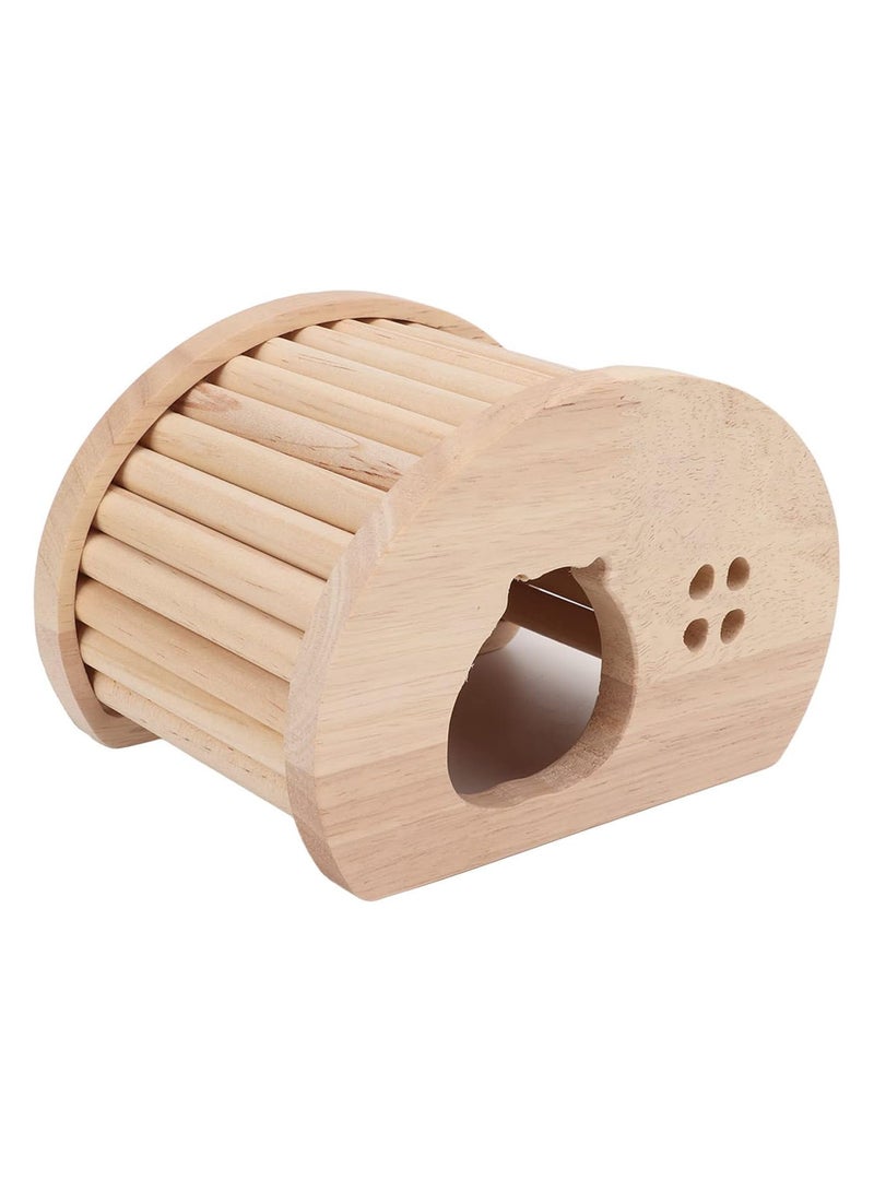 GGOOT Hamster Wooden Arch House, Wooden Hamster Stick Egg shaped Hut Bedroom Sleeping Nest for Mice Chinchillas Guinea Pigs Playing Living - Image 5
