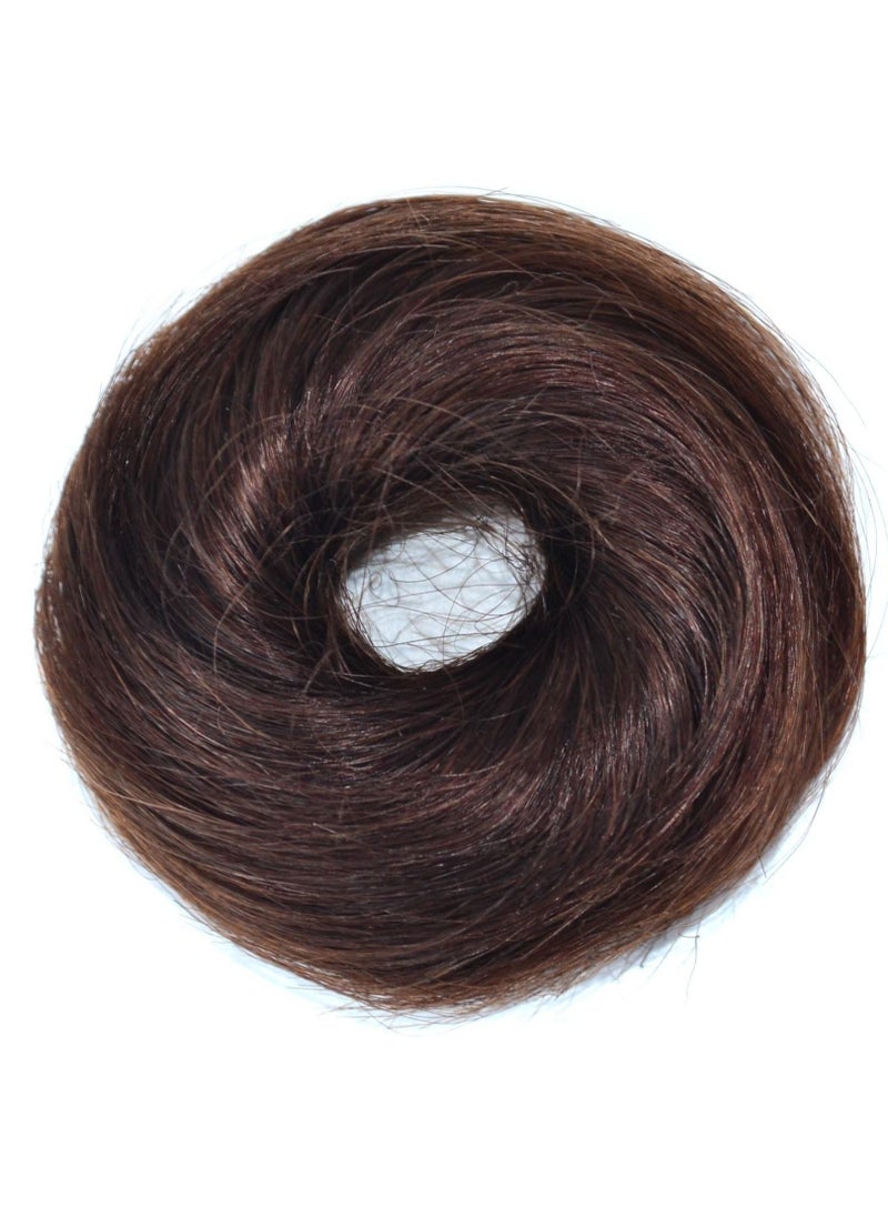 Estelle Nature Real Hair Bun ,Hair Pieces ,100% Human Hair Elastic Donut Chignons Bun ,Topknot Costume Bun Ponytail For Women  - Image 2