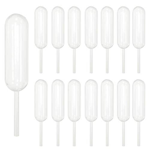 yuntop Cupcakes Pipettes, 100PCS 4ml Clear Plastic Transfer Liquid Dropper Pipettes, Suitable for Chocolate or Strawberries Cupcakes, Ice Cream, Mini Cakes, Waffles, Children's Painting, Kitchen Supplies - Image 1