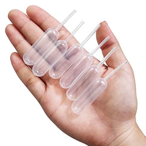 yuntop Cupcakes Pipettes, 100PCS 4ml Clear Plastic Transfer Liquid Dropper Pipettes, Suitable for Chocolate or Strawberries Cupcakes, Ice Cream, Mini Cakes, Waffles, Children's Painting, Kitchen Supplies - Image 4