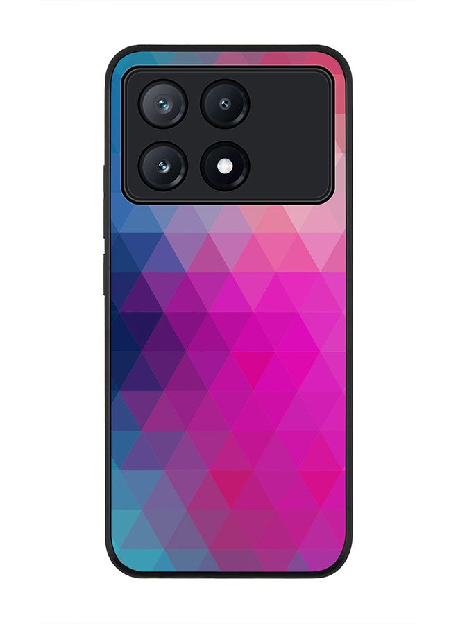 Stylizedd Rugged Black Edge Case for Xiaomi Poco X6 Pro, Slim fit Soft Case Flexible Rubber Edges Anti Drop TPU Gel Thin Cover -  Violet Prism - Image 1