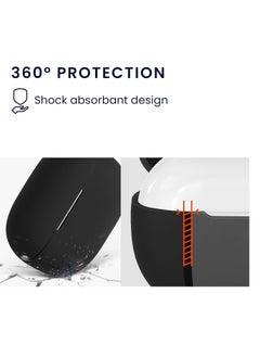 ماركة غير محددة Anker Soundcore R100 / Life P2i غطاء سيليكون محمول مقاوم للخدش ومقاوم للصدمات مع حلقة تسلق (أسود)  - Image 2