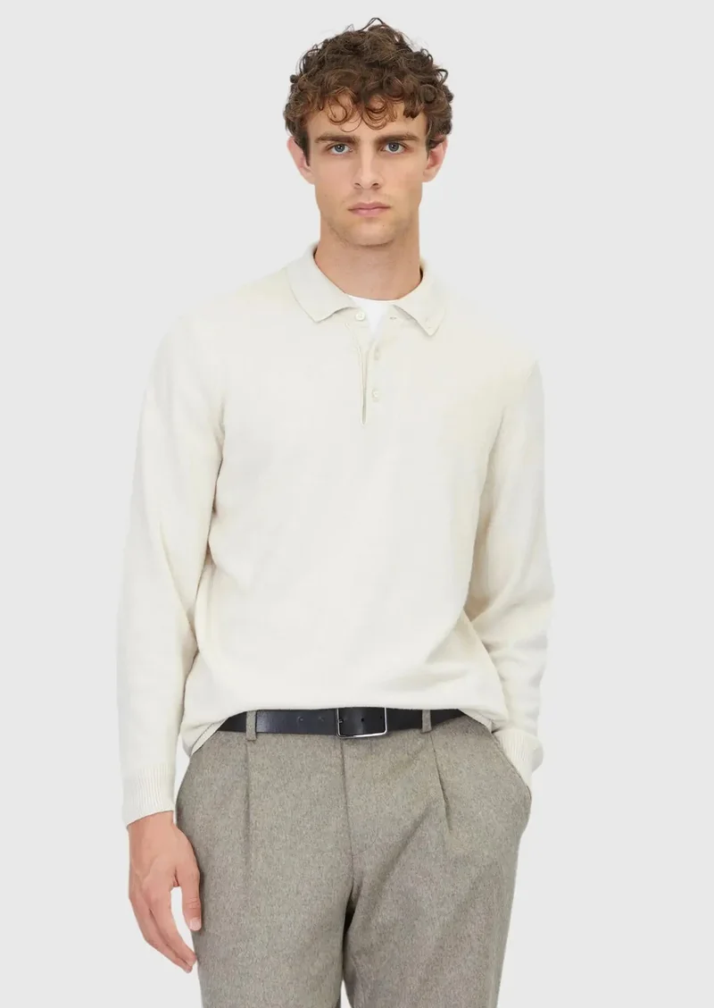 RAMSEY Ecru Knitwear Sweatshirt