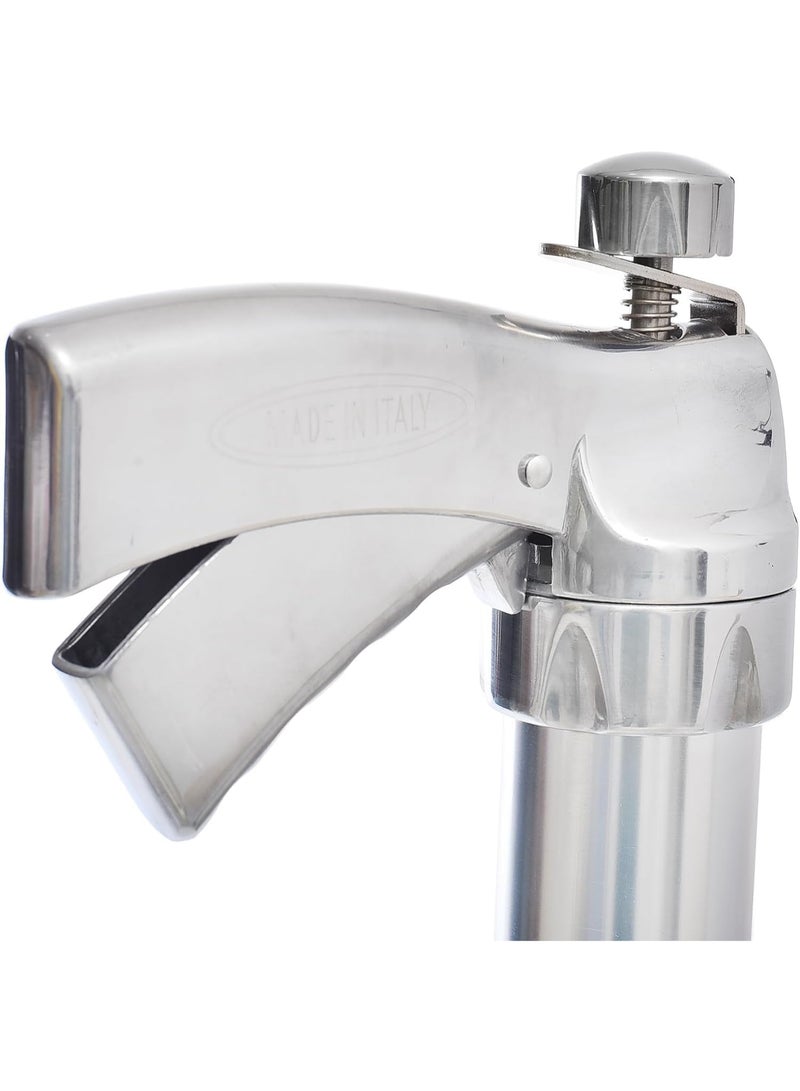 بيتوني مكبس بيتي فور إيطالي كبير من بيتوني اطلس، مصنوع من الفولاذ المقاوم للصدأ عالي الجودة مع 14 جانب لتشكيل البيتي فور والكوكيز - فضي BA-30006 - Image 3