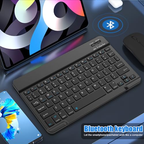 NOOX Bluetooth Keyboard for iPad 10th Generation, iPad Pro 13/12/11/10/9/8/7 inch, iPad Air 13/11th Gen, iPad mini, Samsung Xiaomi Tablets, etc. - Slim Wireless Portable Travel Office Computer Accessories - Image 5