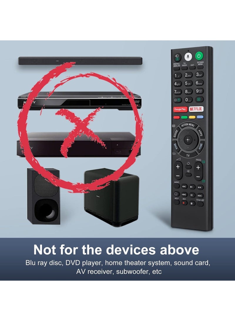 Hellobox Voice Replacement Remote for Sony-TVs and Bravia-TVs，for All Sony 4K UHD LED LCD HD Smart TVs - Image 3