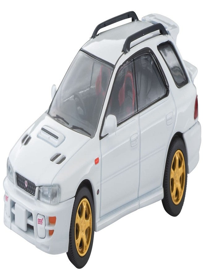 TomyTEC Tomica Limited Vintage Neo 1/64 LV-N281a Subaru Impreza Pure Sport Wagon WRX STi Version V White 98 Finished Product - Image 1