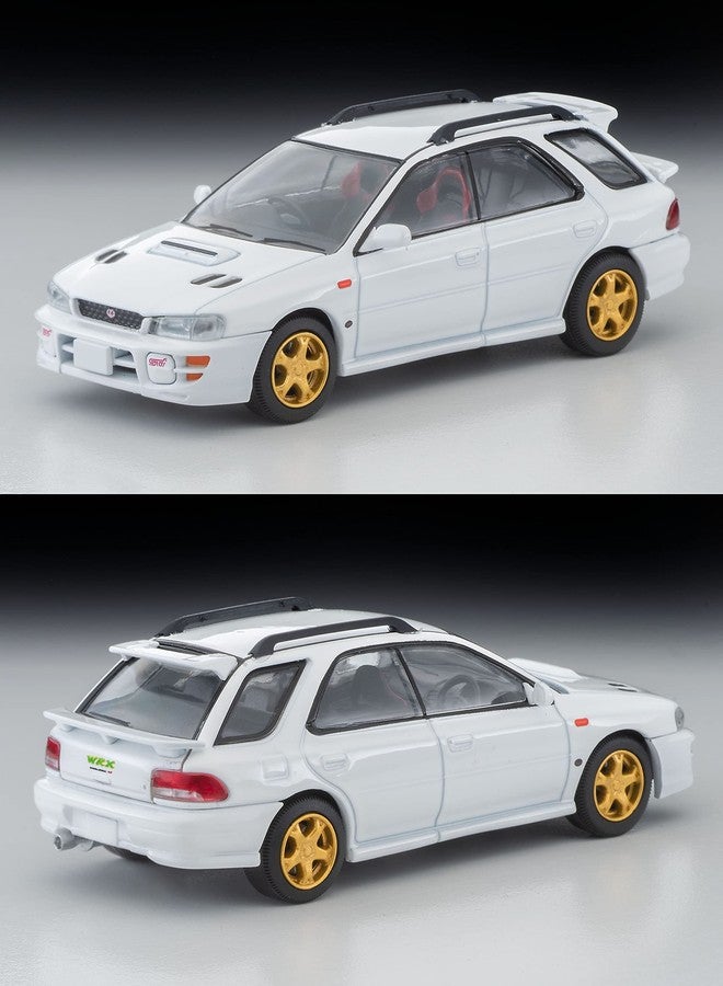 TomyTEC Tomica Limited Vintage Neo 1/64 LV-N281a Subaru Impreza Pure Sport Wagon WRX STi Version V White 98 Finished Product - Image 2