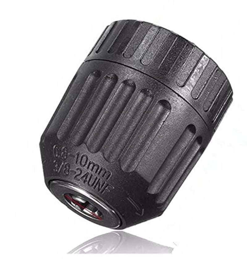 MLD KL_10 10mm keyless drill chuck mini Driver Hex Shank Screwdriver To Drill Converter 1/4'' HEX To 3/8'' Quick Change Handle Adapter Converter (Size-10 mm, material-metal,Color-Multi) - Image 1