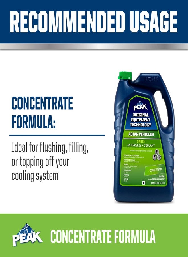 PEAK OET Extended Life Green Concentrate Antifreeze/Coolant for Asian Vehicles, 1 Gal. - Image 4