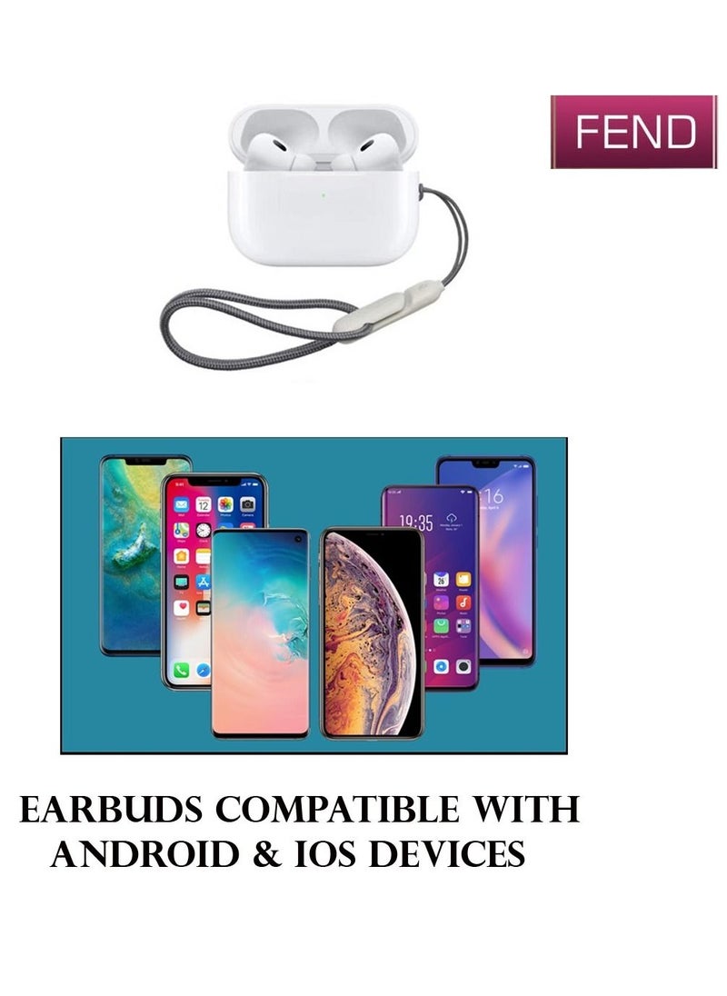 FEND - FW2 Pro High Bass Bluetooth Earbuds With Touch Sensor, Volume Control and HD Clear Microphone Compatible With iPhone 14 Pro Max - Image 1