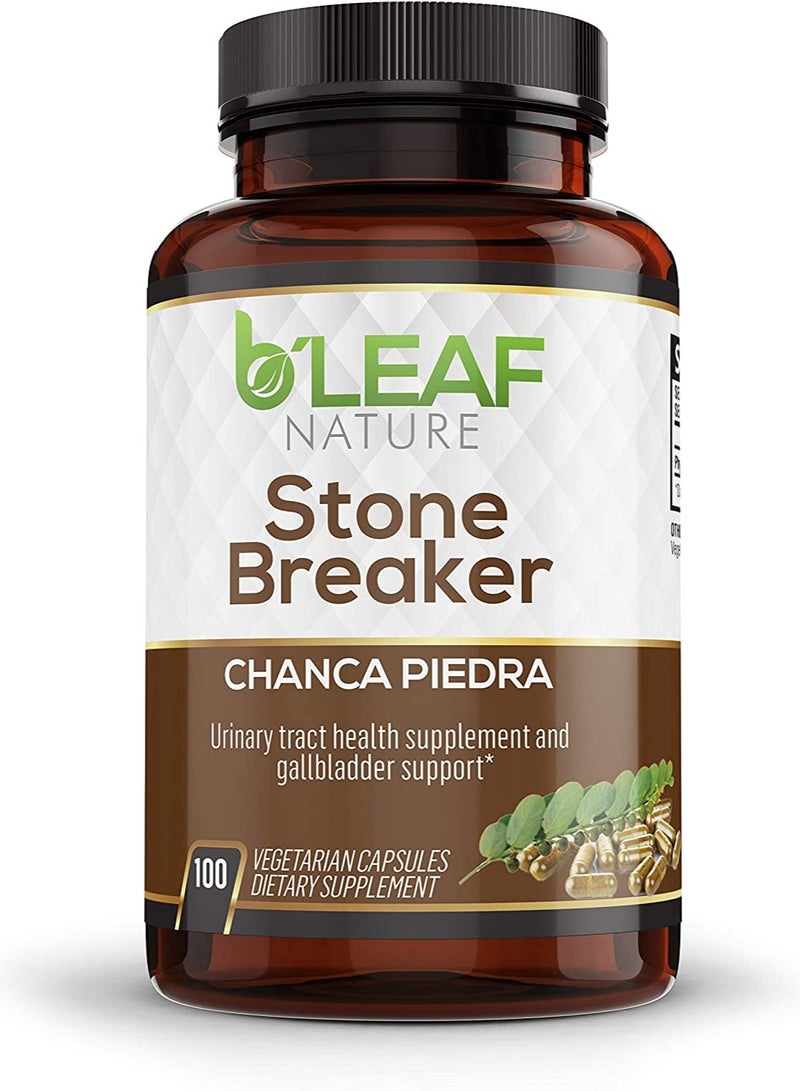Stone Breaker Chanca Piedra Extract 1000Mg دعم المسالك البولية والمرارة 100 كبسولة نباتية