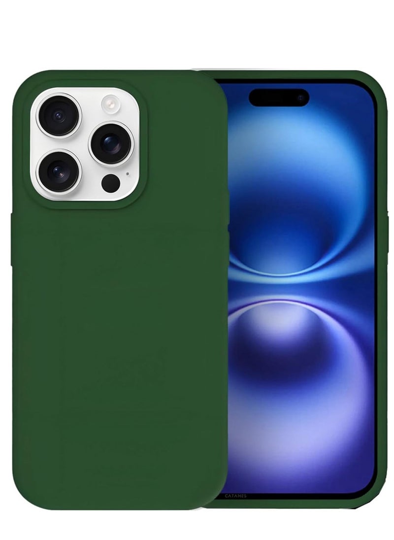Generic Liquid Silicone Protective Case for iPhone 16 Pro Max with Microfiber Lining  - Image 1