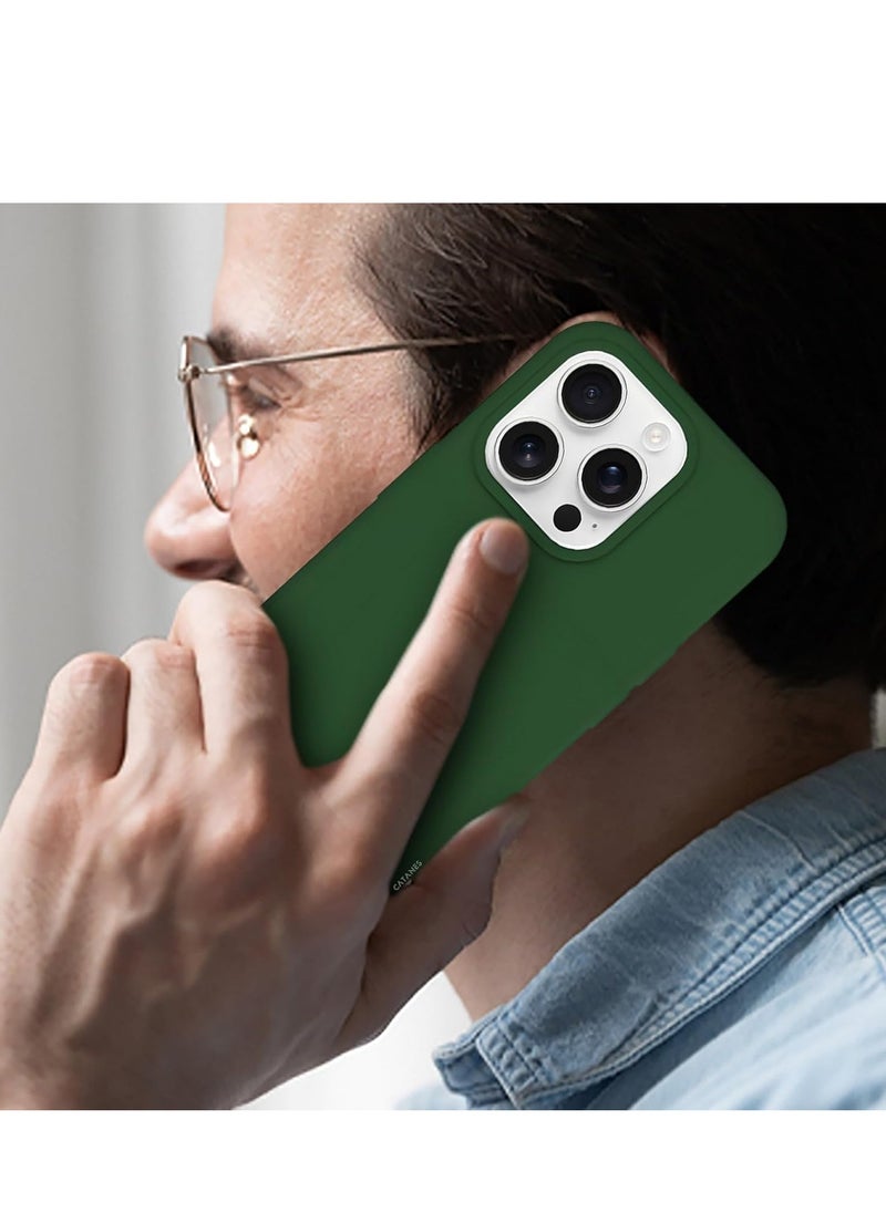 Generic Liquid Silicone Protective Case for iPhone 16 Pro Max with Microfiber Lining  - Image 3