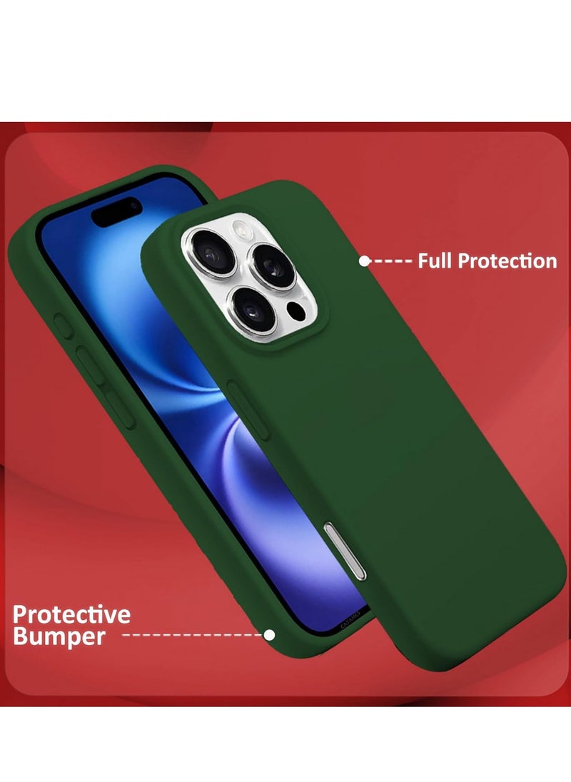 Generic Liquid Silicone Protective Case for iPhone 16 Pro Max with Microfiber Lining  - Image 4
