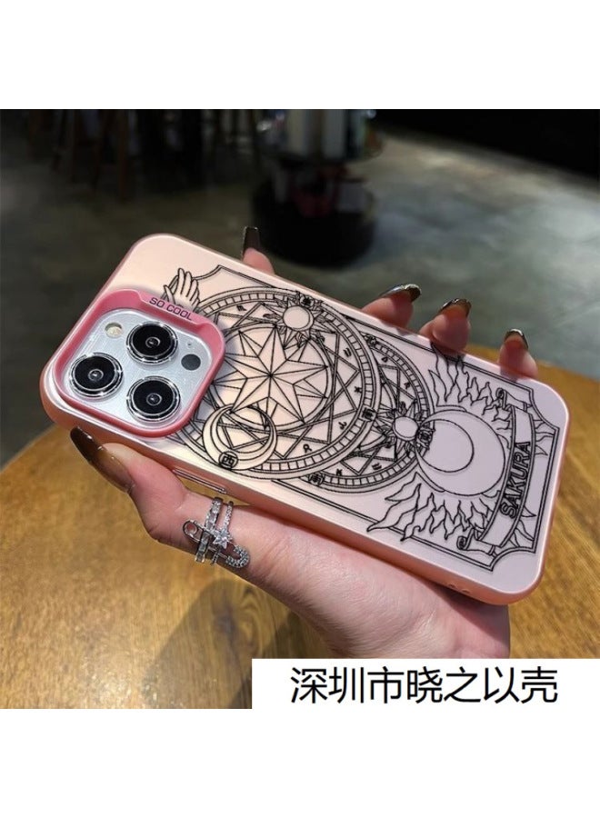 English Magic Array Design Suitable For Iphone 17 Apple Phone Case 16/15 Pro Max Graffiti 14/13 Colorful Silver Cool Style