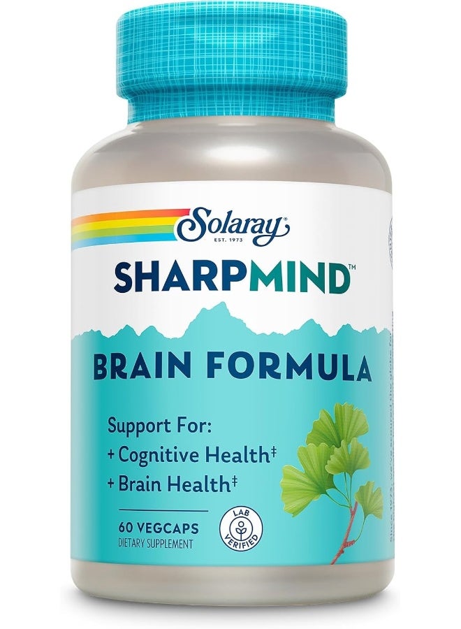 SOLARAY صيغة شارب مايند لدعم التركيز والذاكرة والمزاج 60 كبسولة - Image 1