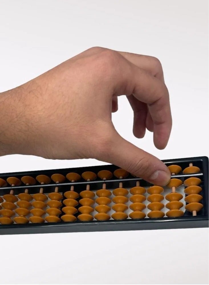 Digital Standard Abacus-25.8 cm-Professional 17-Column Soroban Calculator (Functional and Educational Tool) - Image 1