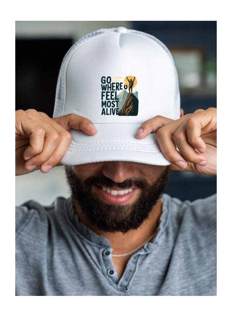 برينت شوب فور مي قبعة شبكية للسفر مزودة بإغلاق بلاستيكي للرجال والنساء - مثالية للمشي لمسافات طويلة والأنشطة الخارجية والملابس غير الرسمية - قبعة شبكية للسفر في الصيف - Image 5