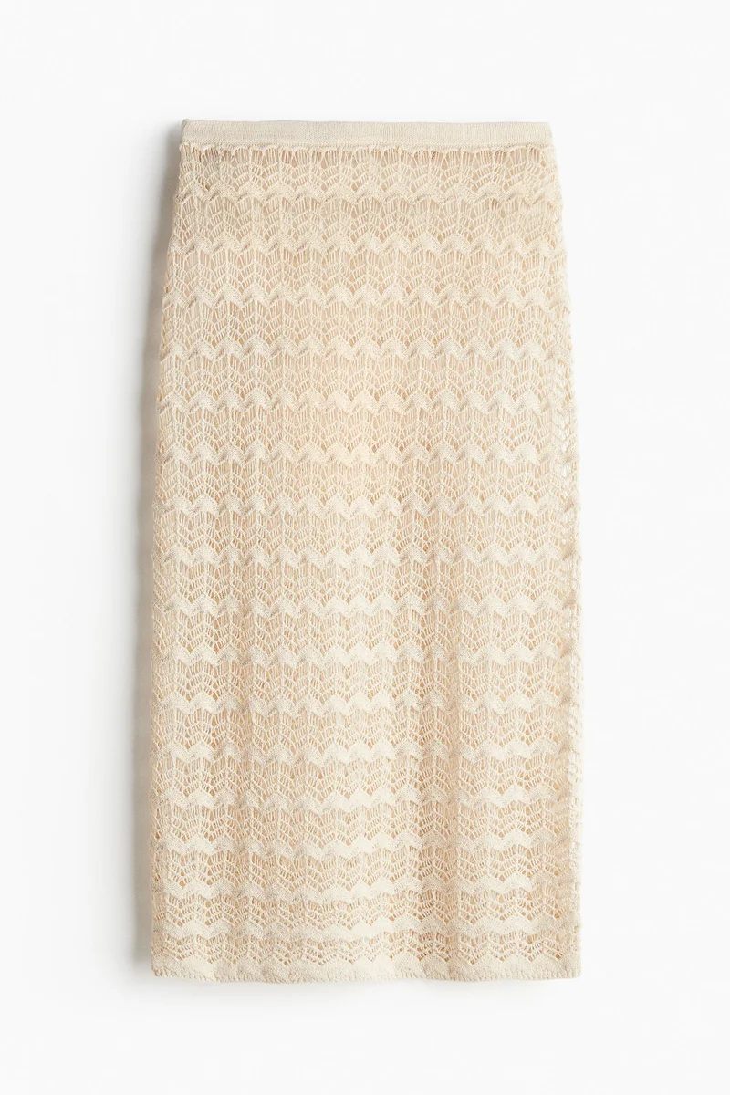 H&M Pointelle-Knit Beach Skirt