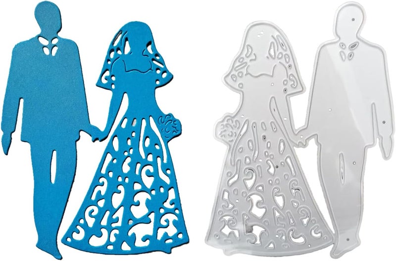 Wedding Cutting Dies Couple Die Cuts for Scrapbooking Photo Album Paper Valentine Gift Card Making Stamps and Dies for Card Making Stamps for Invitations - Image 2