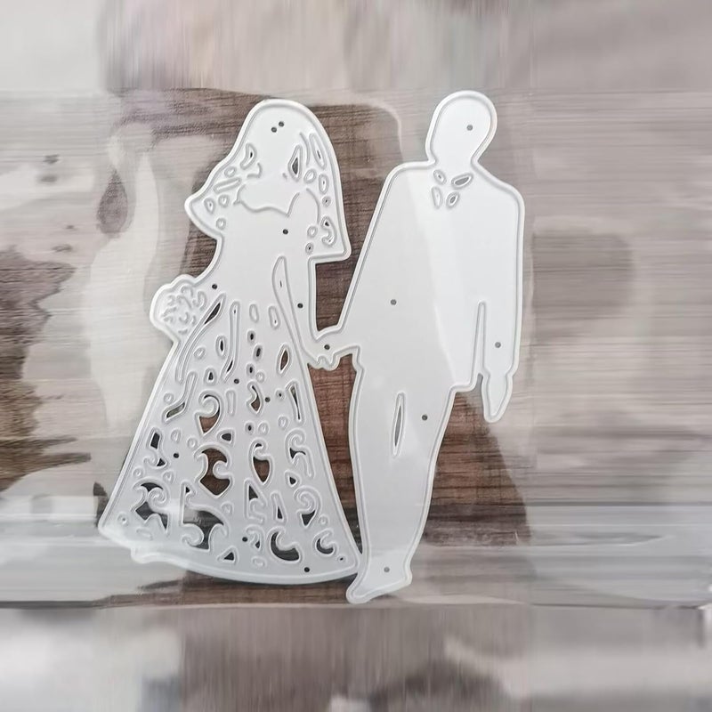 Wedding Cutting Dies Couple Die Cuts for Scrapbooking Photo Album Paper Valentine Gift Card Making Stamps and Dies for Card Making Stamps for Invitations - Image 3