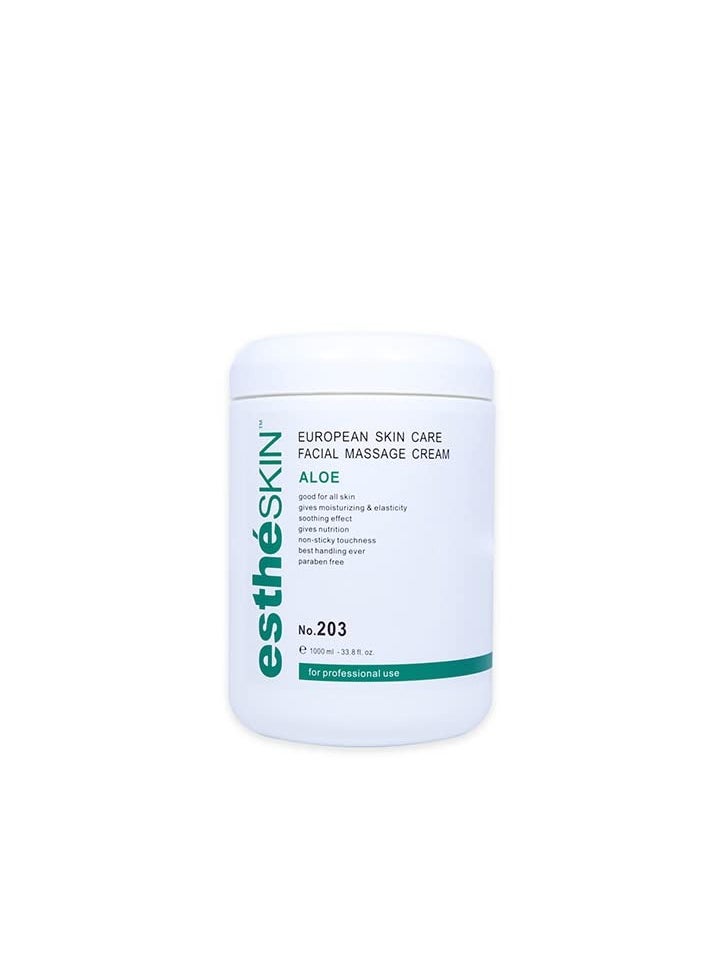 estheskin Aloe Facial Massage Cream for European Skin Care, 33.8 fl.oz. / 1000 ml  - Image 1