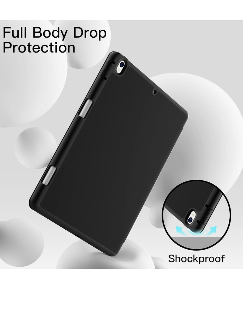 جي تيك حافظة لجهاز iPad Air 3 10.5 بوصة وiPad Pro 10.5 مع حامل قلم رصاص وغطاء نحيف للكمبيوتر اللوحي مع غطاء خلفي ناعم من مادة TPU للاستيقاظ والنوم التلقائي باللون الأسود - Image 3