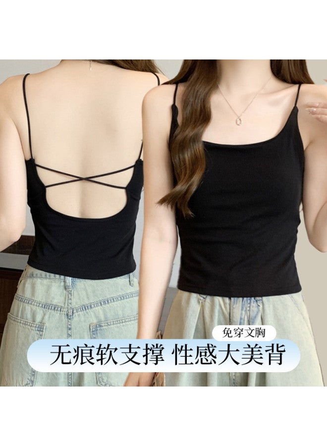 Goso Skin-Friendly And Breathable Round Neck Comfortable Layering Camisole For Women, Slimming Top For Layering Or Outerwear - Image 2