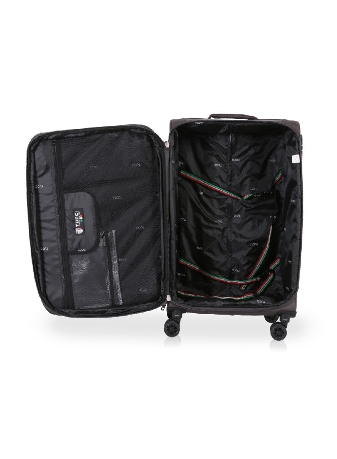 توتشي طقم حقائب سفر ترولي أنيقة وواسعة 3 قطع رمادى داكن 29 بوصة T0403-2 - Image 4