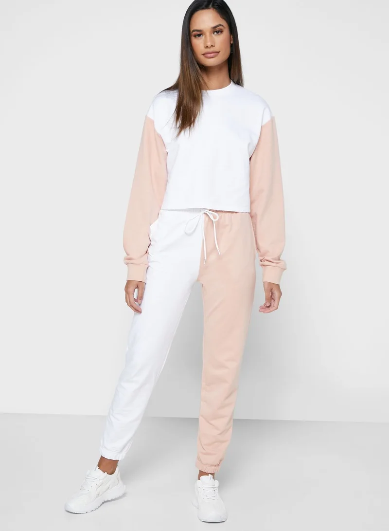 Ginger Color Block Top & Pants Sets
