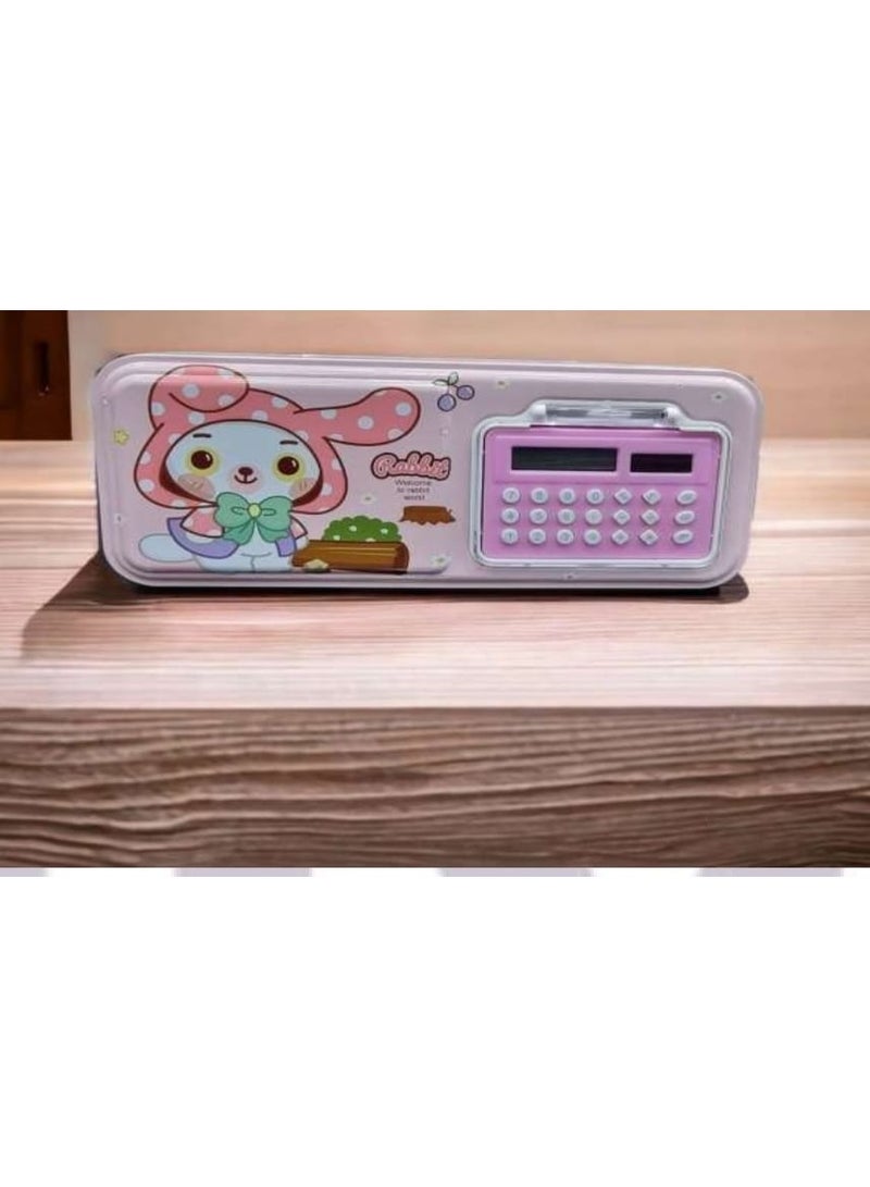 Metal Pencil Case with Calculator B-294 – Practical & Stylish Desk Set