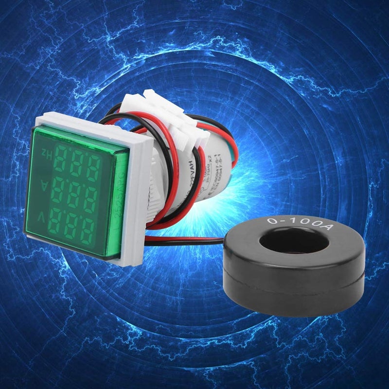 White LED Display AC Voltage Current Frequency Meter 60 500V 0 100A Single Phase Multifunction Tester - Image 3