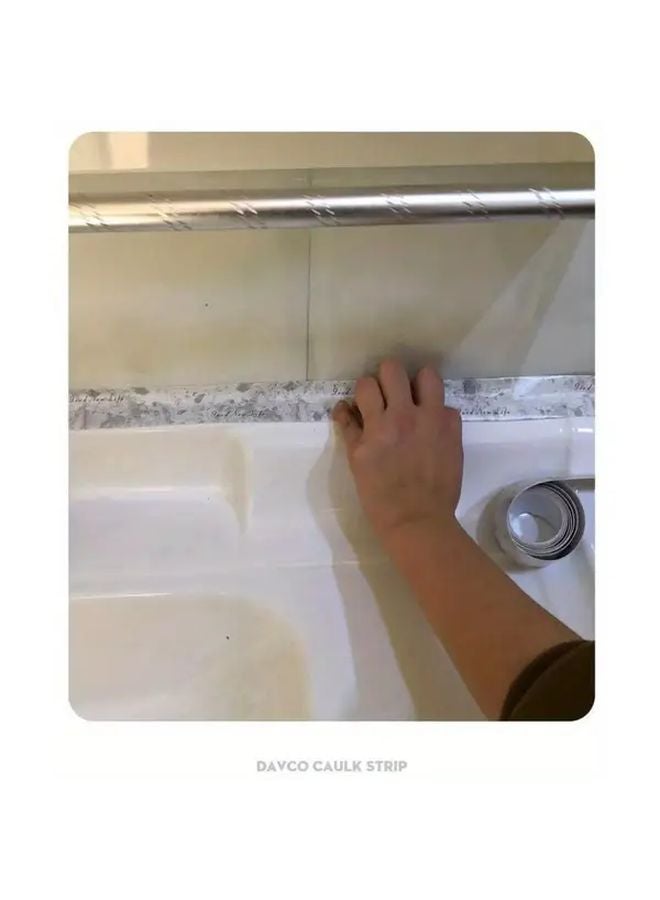 White Waterproof Self Adhesive Caulk Strip 19685inch for Kitchen Bathroom Sink - Image 3