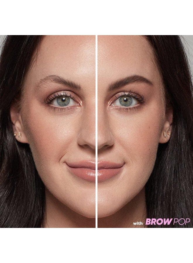 كوساس قلم تحديد الحواجب Brow Pop Longwear ذو وجهين مع زيت الخروع للحصول على مظهر طبيعي ناعم للشعر الحقيقي بني متوسط  - Image 4