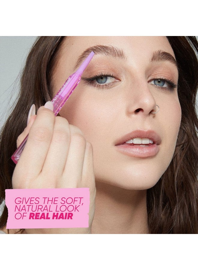 كوساس قلم تحديد الحواجب Brow Pop Longwear ذو وجهين مع زيت الخروع للحصول على مظهر طبيعي ناعم للشعر الحقيقي بني متوسط  - Image 2