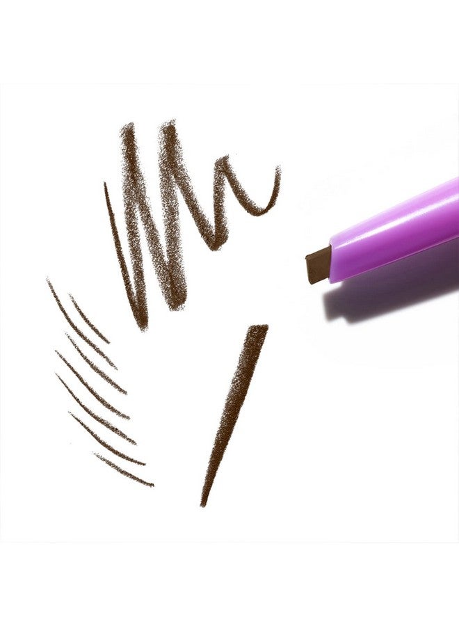 كوساس قلم تحديد الحواجب Brow Pop Longwear ذو وجهين مع زيت الخروع للحصول على مظهر طبيعي ناعم للشعر الحقيقي بني متوسط  - Image 3