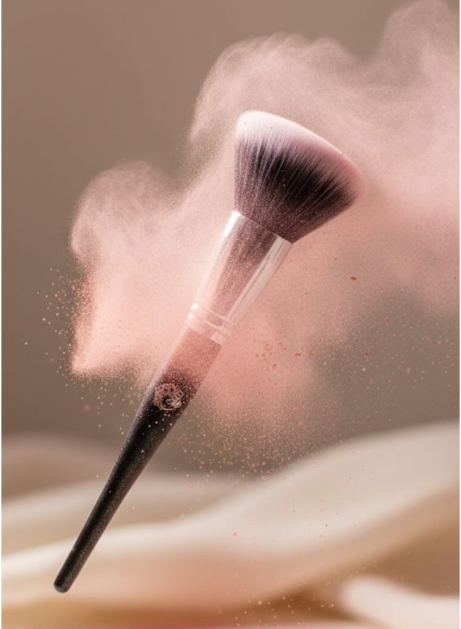start makers Medium Stippling Blush Brush – Makeup Tool with Natural Goat Hair Bristles - Image 2