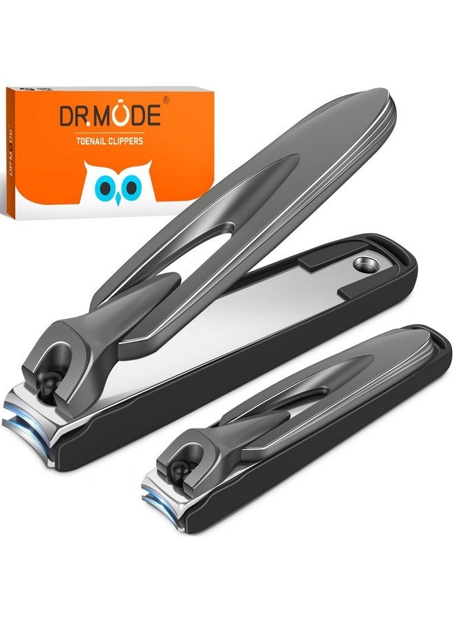 درمود مقص أظافر جديد للرجال والنساء لعام 2024 مع أداة التقاط، قطعتان كبيرتان صغيرتان مضادتان للرذاذ، مقص أظافر ذاتي التجميع، مقص أظافر حاد من الفولاذ المقاوم للصدأ شديد التحمل لا يسبب الفوضى مع أداة التقاط للتخزين - Image 1