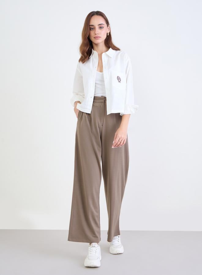 ستايلي قميص قصير واسع بأكمام طويلة - Image 2