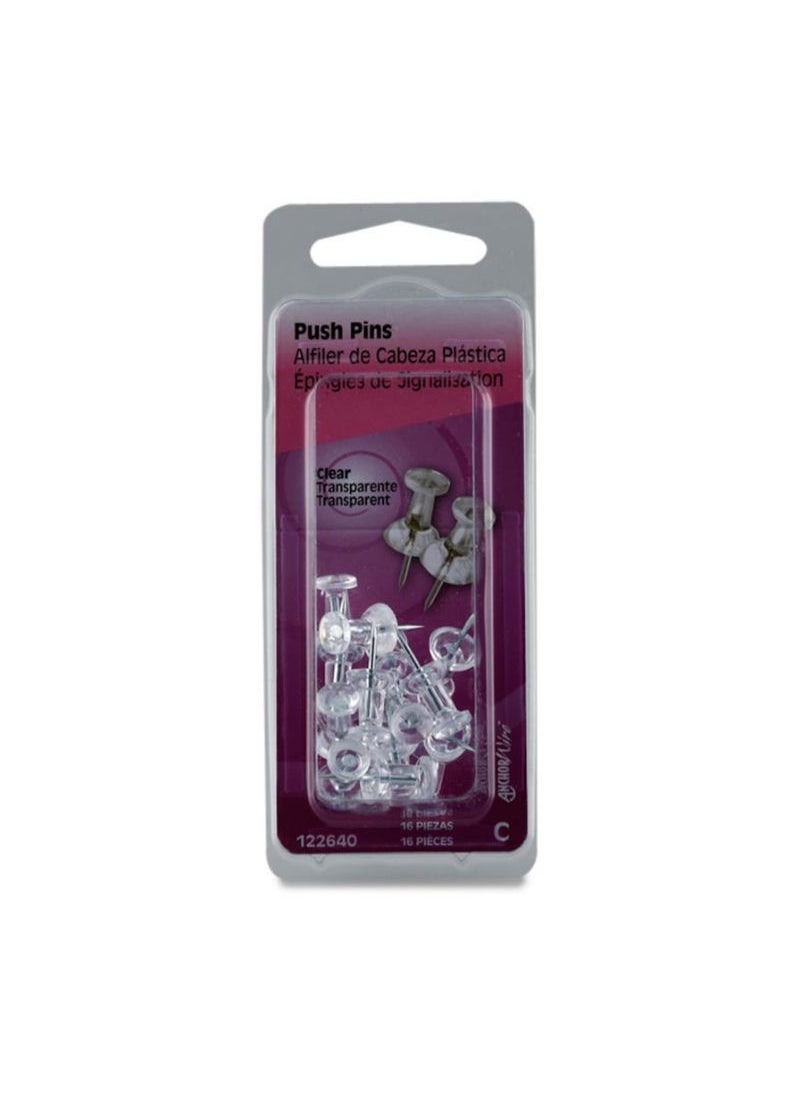 Hillman Hillman Push Pins 16Pcs 