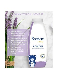 Softsens Baby Powder |Enriched With Patchouli, Clove Leaf & Olive|Paraben Free (200G X Pack Of 2)  - Image 4