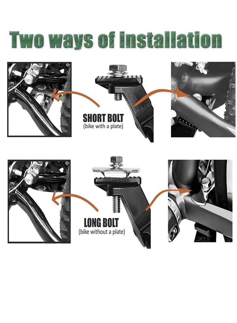 Excefore Kickstand for Kids Bike, Bicycle Kickstands Center Mount for 16 18 20 22 24 Inch Bicycles Adjustable Aluminum Alloy Kickstands for 16-18-20inch 18-20-22inch 22-24-26inch Mountain Bike - Image 2