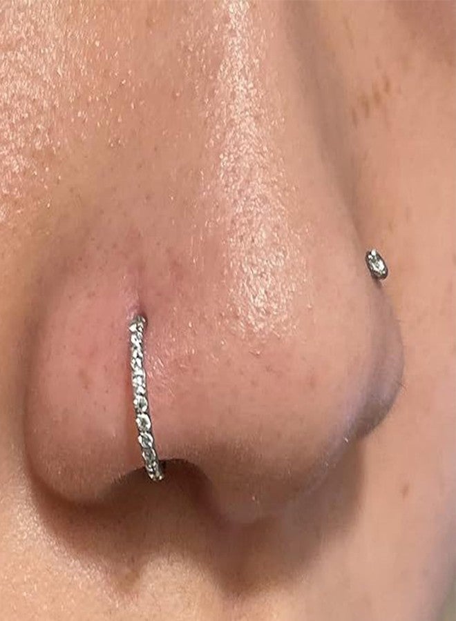 RupeeRise 10 PCS Fake Nose Ring, L-Shape Fashion Set, Nose Ring with Piercing,Nose Pins for women,Multi-Functional Jewelry for Special Occasions - Image 4