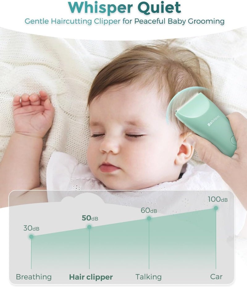 Baistom Baby Hair Clippers, Quiet & Dual-Mode Hair Cutting for 0-12, Waterproof Rechargeable & Cordless Hair Trimmer for Infant Toddler & Kids - Image 2